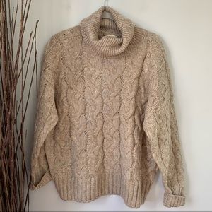 Ana Cowl Neck Drop Shoulder Knit Sweater XXL